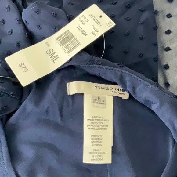 Studio One - Sandra Darren 75827 - Open Front Jacket Sheath Dress  Size S - Picture 14 of 15